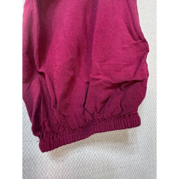 Andree By Unit Womens Embroidered Long Sleeves Maxi Dress Size L Burgundy Boho - Picture 12 of 16